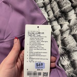 Brand new lululemon wunder train workout pants